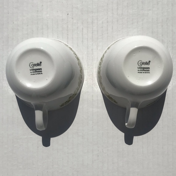 Set Of 2 Corelle Spring Blossom Coffee/Tea Cups And Saucers - Picture 6 of 7